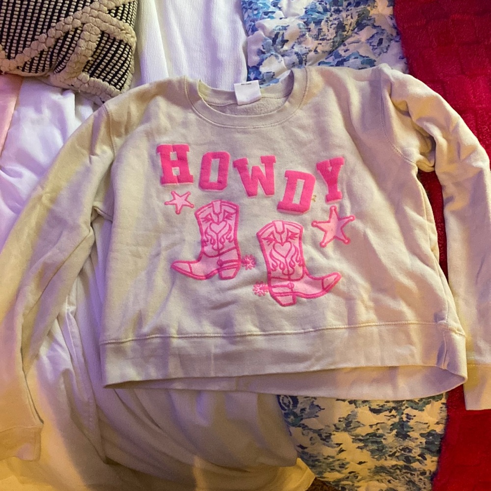 Cropped crewneck